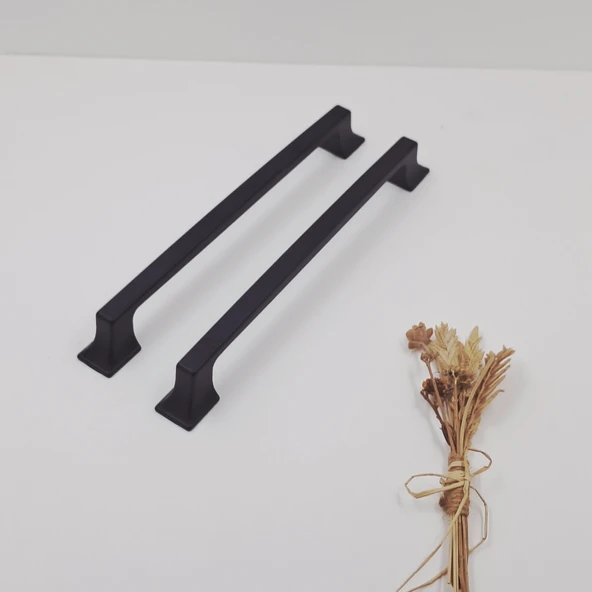 Ay-Az Kulp Kürdevan 160MM Modern Şık Metal Siyah Mutfak Banyo Dolap Çekmece Kulpu - Resim 4