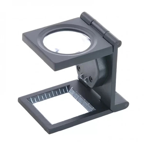 25x25 Mm Full Çelik Kaplı Katlamalı Büyüteç Th9005b ürün görseli 1