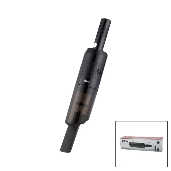 SİNBO SVC-8630 OTO-ARAÇ EL TİPİ SÜPÜRGE ÇAKMAKLIK ŞARJLI MİNİ - TAŞINABİLİR HEPA FİLTRE - 2 BAŞLIK - 4000mAH BATARYA (53