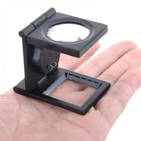 25x25 Mm Full Çelik Kaplı Katlamalı Büyüteç Th9005b - Resim 6