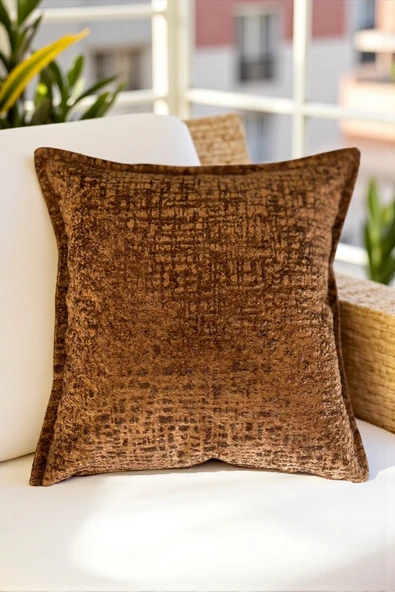 Kırlent İthal Kadife Kumaş 3'lü Set - Yumuşak Dokulu Dekoratif Özel Tasarım Kırlent Kılıfı - S06 - Resim 3