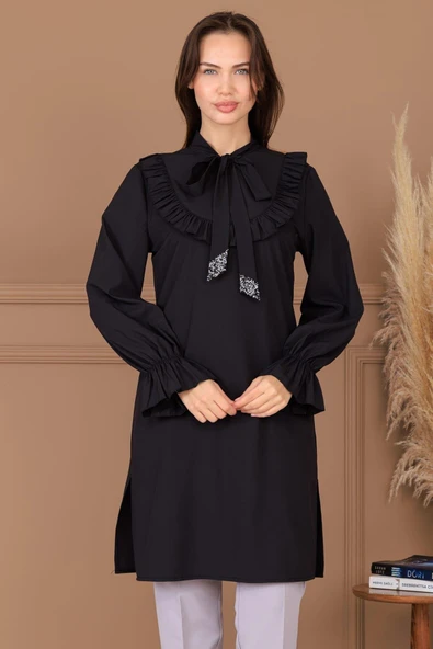 Asil Tesettür Tunik Siyah ürün görseli
