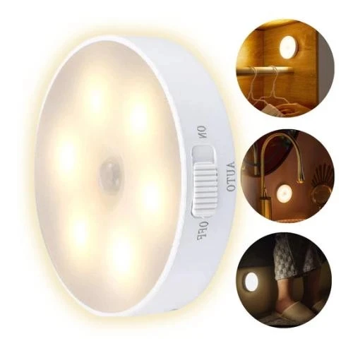 Hareket Sensörü Dolap Altı Aydınlatması USB Şarj Edilebilir LED (5365)