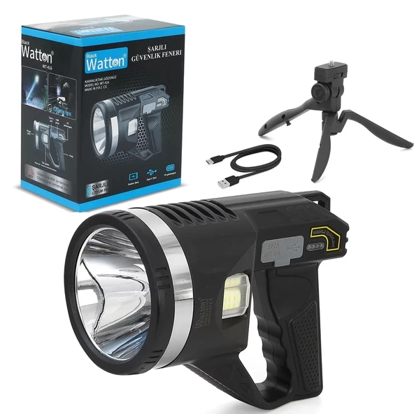 Tripod Şarjlı Güvenlik Feneri  Wt-416 - Resim 4