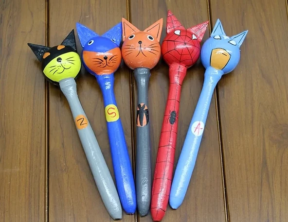 Ahşap 5'li Marakas Seti Polos:13 ürün görseli