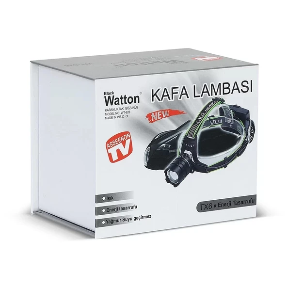 Tx6 Led Şarjlı Kafa Lambası  Wt-626 - Resim 5