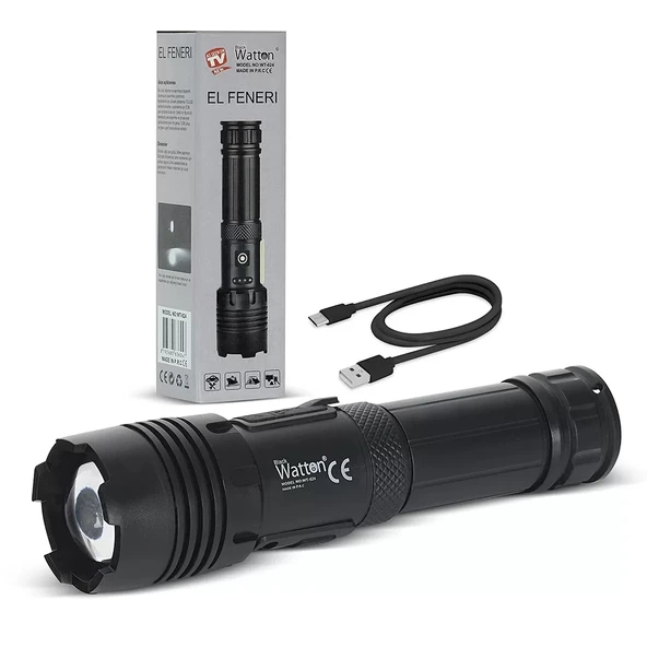 7 Mod Tx6 Powerbank El Feneri  Wt-624 ürün görseli 1