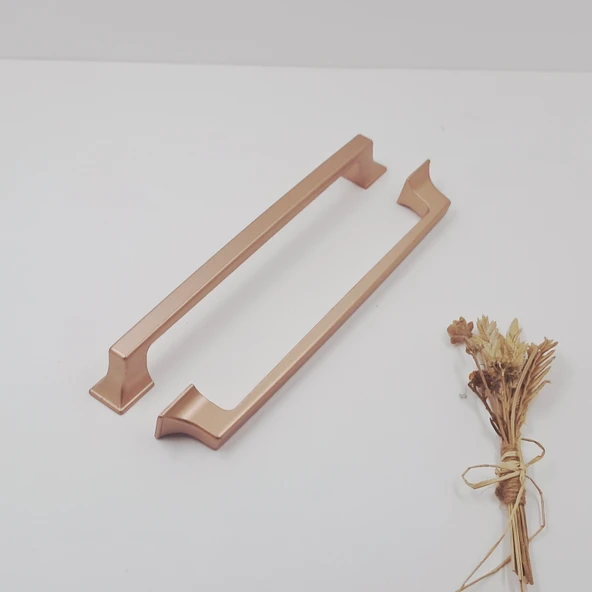 Ay-Az Kulp Kürdevan 160MM Modern Şık Metal Rose Gold Mutfak Banyo Dolap Çekmece Kulpu ürün görseli 1