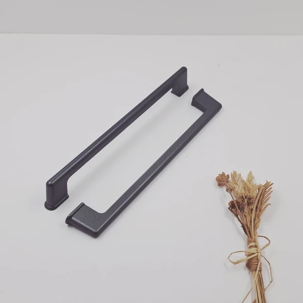 Ay-Az Kulp Kızılcık 160mm Modern Şık Füme Mutfak Banyo Dolap Çekmece Kulpu ürün görseli 1