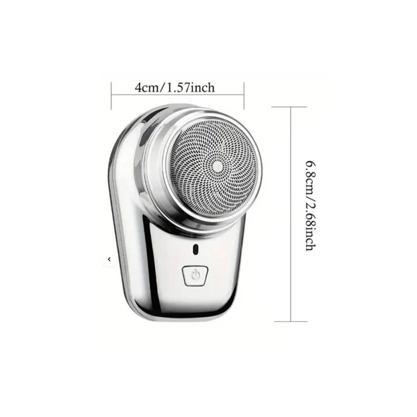 Mini Shaver Sıfır Sakal Taşınabilir Şarjlı Tıraş Makinesi IPX6 Korumalı  (5365) - Resim 3