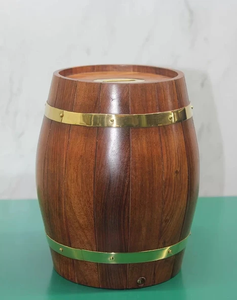 Pirinç Fıçı Kumbara 1995 ürün görseli 1