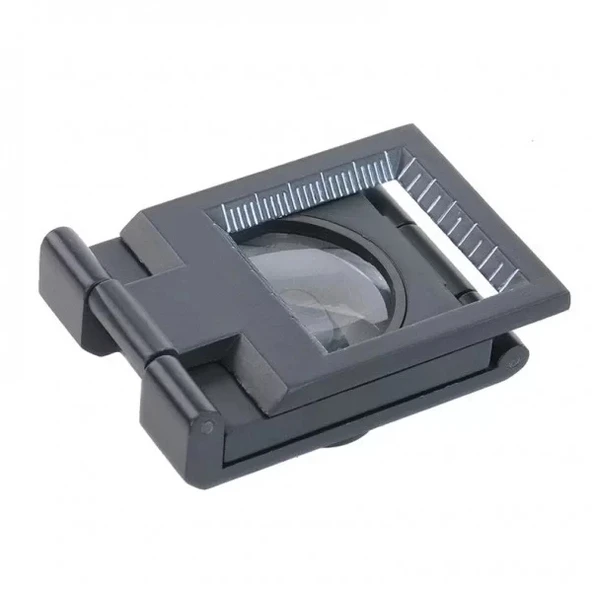 25x25 Mm Full Çelik Kaplı Katlamalı Büyüteç Th9005b - Resim 3