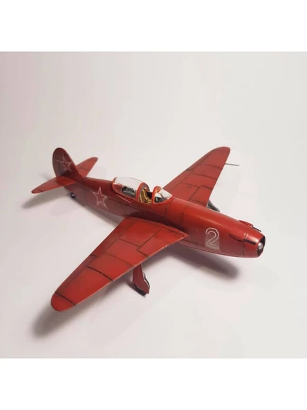 PM Model 102 1/72 YAKOVLEV YAK-15 Jet Avcı Uçağı Demonte Plastik Maketi - 2