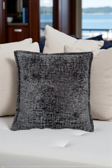 VISIONARIO Kırlent İthal Kadife Kumaş 3'lü Set - Yumuşak Dokulu Dekoratif Özel Tasarım Kırlent Kılıfı - S05 - Resim 3