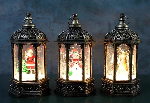 Yılbaşı Temalı Işıklı Kar Küresi Alk3219 ürün görseli 1