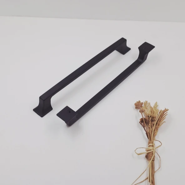 Ay-Az Kulp Kürdevan 160MM Modern Şık Metal Siyah Mutfak Banyo Dolap Çekmece Kulpu - Resim 3