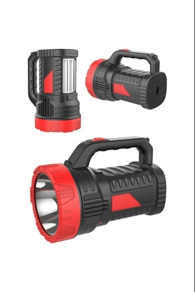 Silver Projektör 15w Led Şarjlı El Feneri Ve X2 Tüp 26smd Led Çift Yönlü ürün görseli