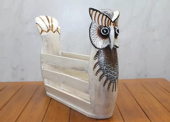 Ahşap Baykuş Gazetelik Okas-9 ürün görseli 1