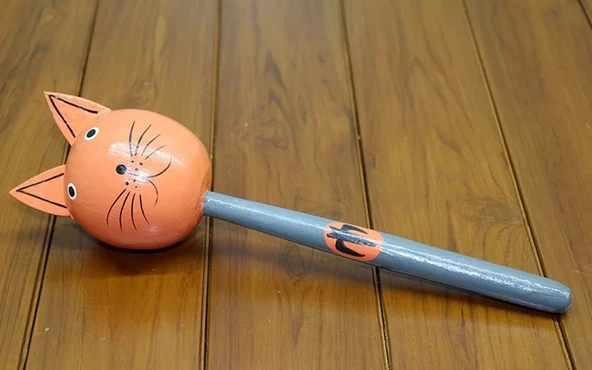 Ahşap Kedili Marakas Tekli Polos:28 ürün görseli