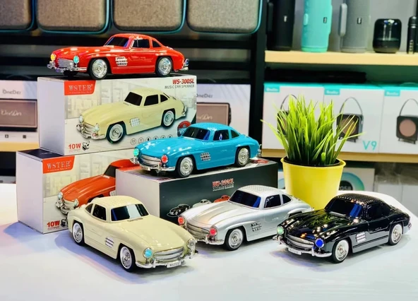 WS-300SL Klasik Benz Model 10W Bluetooth Hoparlör Fm Radyo USB (5365)