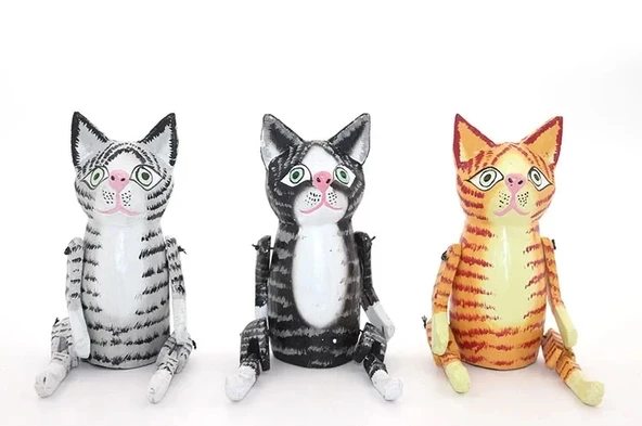 Ahşap Salanan Kedi Namı-2 ürün görseli 1