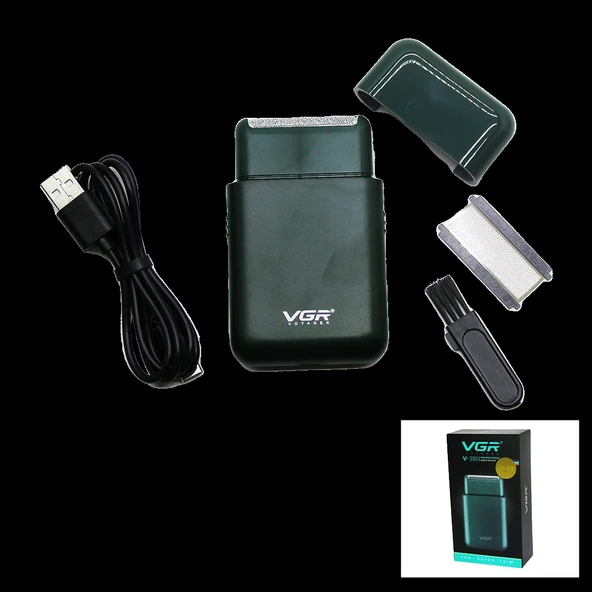 SEYAHAT TİPİ 2IN1 SIFIR SAKAL - ÇİZİM TRAŞ MAKİNESİ USB ŞARJLI V-390 (5365) ürün görseli 1