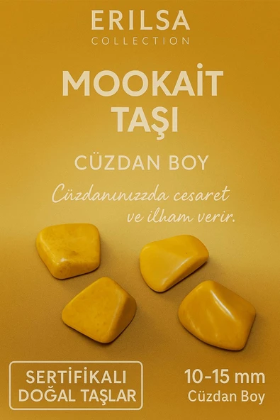 Sertifikalı Mookait Jasper Taşı Kütle 10-15 mm Cüzdan Boy – Cesaret ve İlham Taşı ürün görseli 1