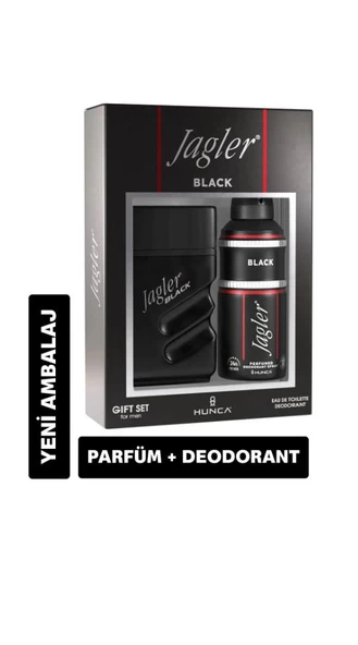 Jagler Black 90 Ml + 150 Ml Deodorant Erkek Parfüm Set ürün görseli 1