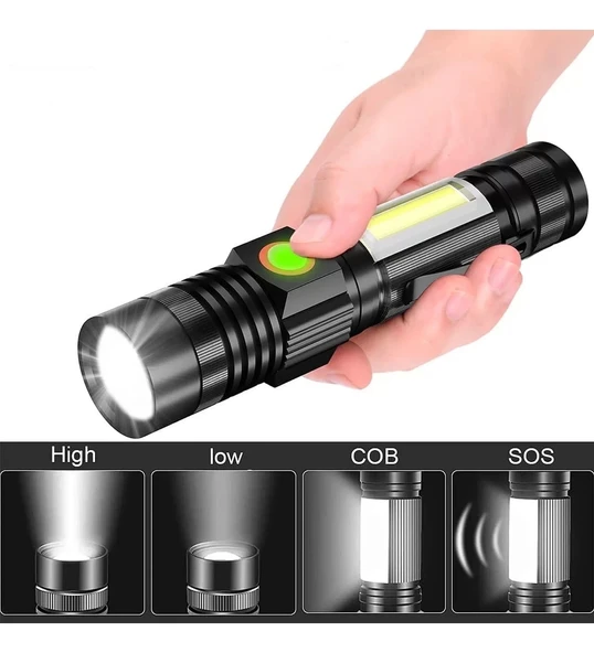 Pro F-28a Şarjlı Mıknatıslı El Feneri ürün görseli