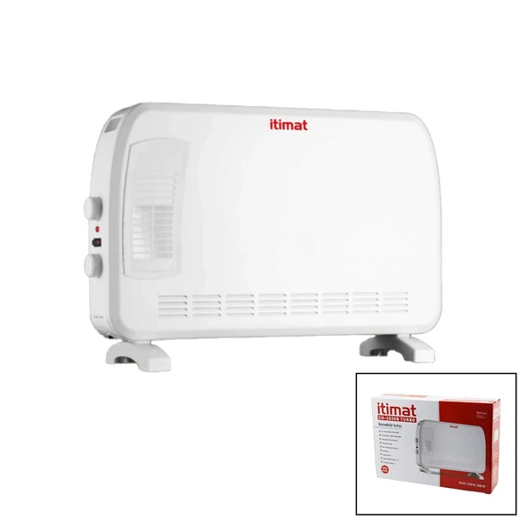 İTİMAT CH-2020B BÜYÜK BOY KONVEKTÖR ISITICI - SOBA ELEKTRİKLİ TURBO ISITMA 3-KADEME ISI AYARLANABİLİR TERMOSTAT=750-1250 ürün görseli