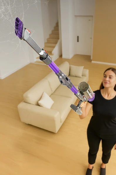 Kvc-4040BLF Katlanabilir Şarjlı Bldc Motor Dik Süpürge - Resim 8