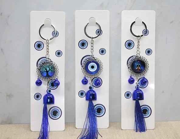 Metal Nazar Boncuğu Anahtarlık Alk3496 ürün görseli