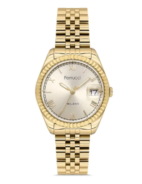 Ferrucci FER.03581M.02 Çelik Kordon Kadın Kol Saati-F5. ürün görseli 1