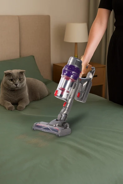 Kvc-4040BLF Katlanabilir Şarjlı Bldc Motor Dik Süpürge - Resim 4