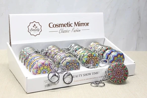 Taşlı El Aynası Anahtarlık Alk3771 ürün görseli 1