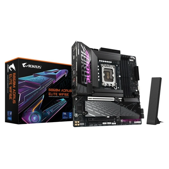 Gıgabyte B860m Aorus Elıte Wıfı6e Ddr5 Intel B860 1851 Matx Anaka ürün görseli