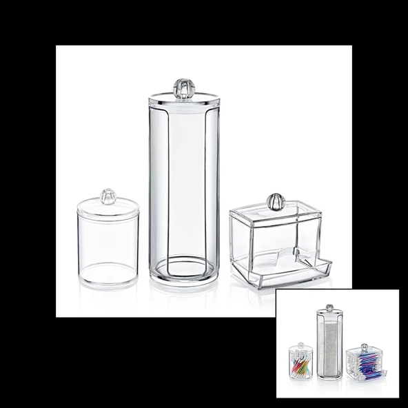 DİSK 3LÜ MAKYAJ ORGANİZER SET (5365) ürün görseli