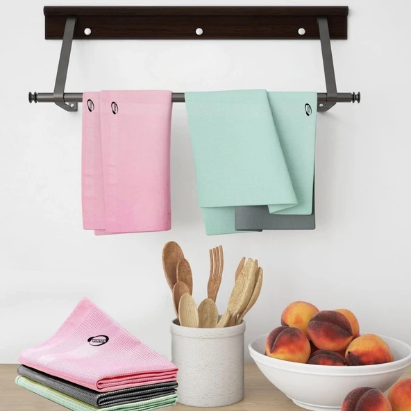 İz Bırakmayan Mikrofiber Temizlik Bezi 3&apos;lü Set Cam ve Ayna Silme Toz Alma Temizlik Bezi (5365) - Resim 2