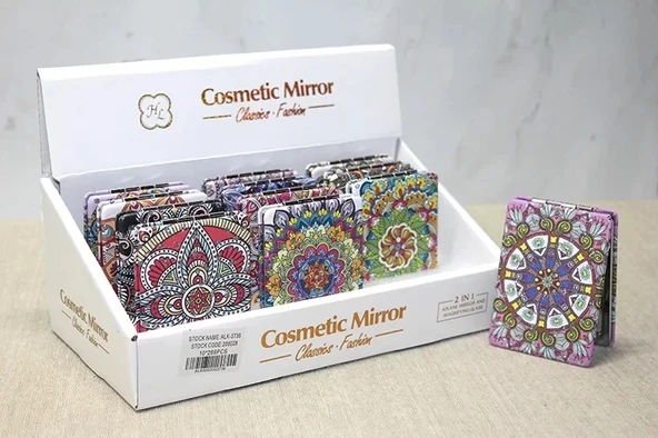 Taşlı El Aynası Dikdörtgen İnce Alk3736 ürün görseli 1