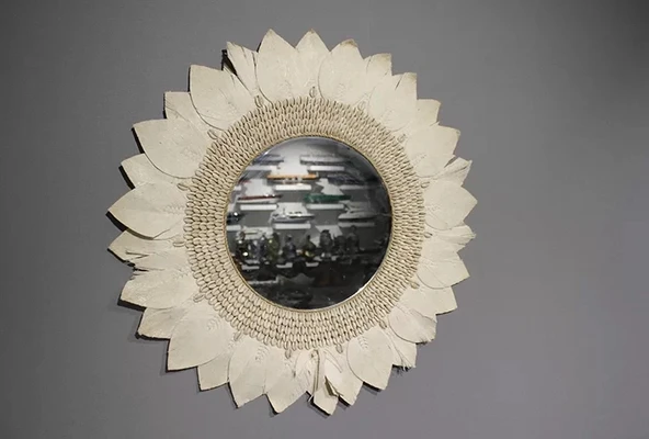 Makrome Duvar Aynası 3natural-11 ürün görseli 1