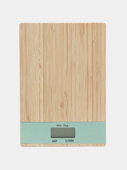 Ahşap Lüks Dijital Ekranlı 15 Kg 1 Gr Çok Şık Hassas Elektronik Mutfak Terazisi ürün görseli 1