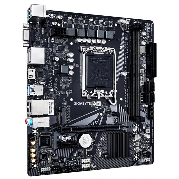 Gigabyte H610M S2H V2 D5 Intel H610 5600 MHz DDR5 Soket 1700 mATX Anakart - Resim 3