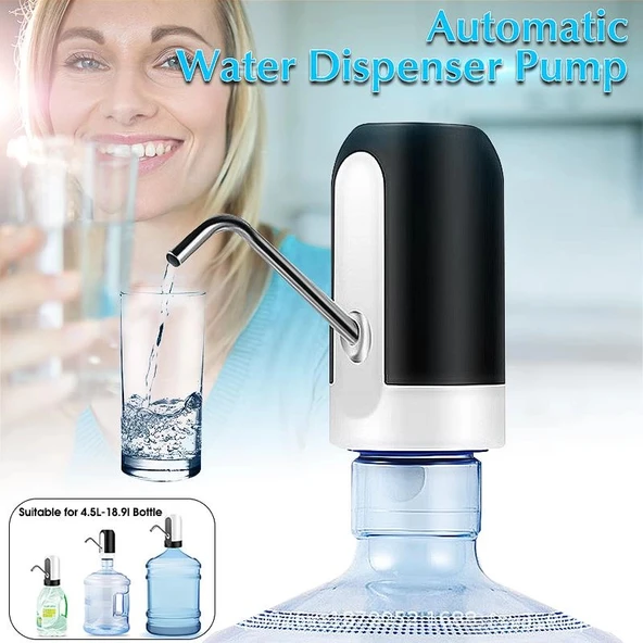 Otomatik Şarjlı Damacana Su Pompası Elektrikli  (5365) - Resim 2