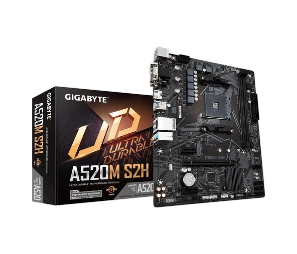 Gigabyte A520M-S2H AMD A520 5100 MHz (OC) DDR4 Soket AM4 mATX Anakart ürün görseli