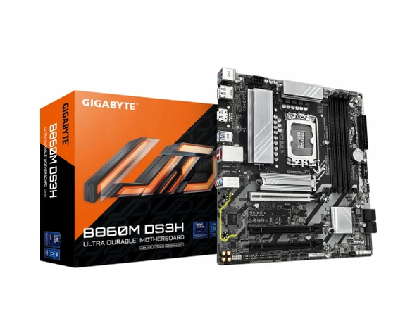 Gigabyte B860m Ds3h Ddr5 9066mhz Oc M.2 Hdmı/dp Pcıe 5.0 1851p Matx Anakart ürün görseli