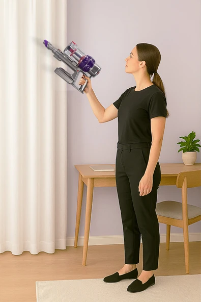 Kvc-4040BLF Katlanabilir Şarjlı Bldc Motor Dik Süpürge - Resim 3