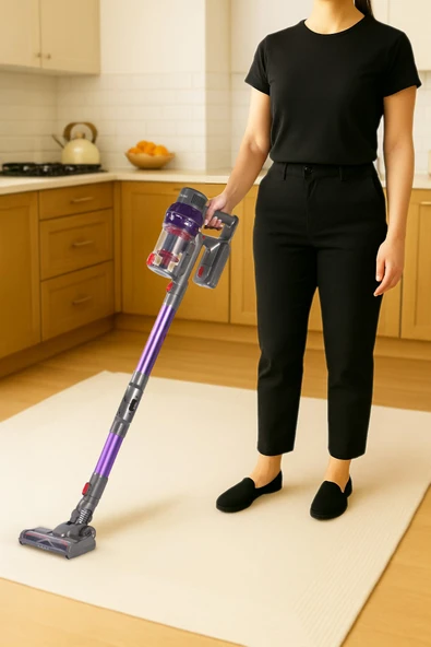 Kvc-4040BLF Katlanabilir Şarjlı Bldc Motor Dik Süpürge - Resim 2