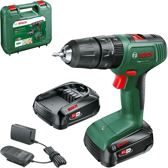 Bosch EasyImpact 18V-40 2 Ah Çift Akülü Darbeli Vidalama Makinesi - 06039D8108 ürün görseli