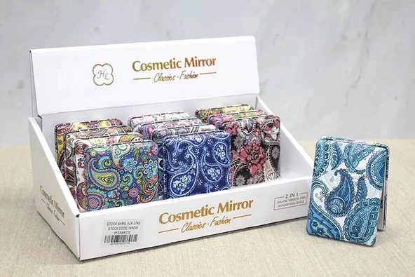 Taşlı El Aynası Dikdörtgen Kalın Alk3745 ürün görseli 1