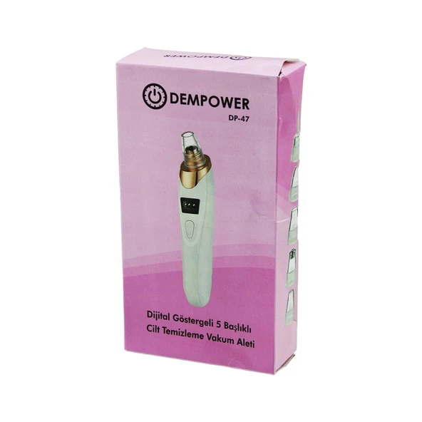 CİLT BAKIM ALETİ VAKUM AKNE- GÖZENEK- SİYAH NOKTA TEMİZLEME USB ŞARJ - 5BAŞLIK DİJİTAL G.- 3KADEME HIZ (5365) ürün görseli